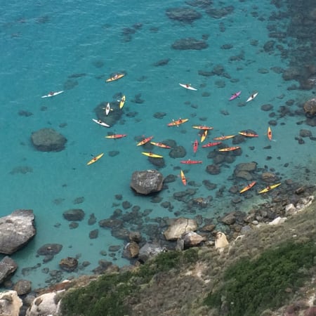 4-Hour Kayaking Adventure in Cagliari around the Devil's Saddle