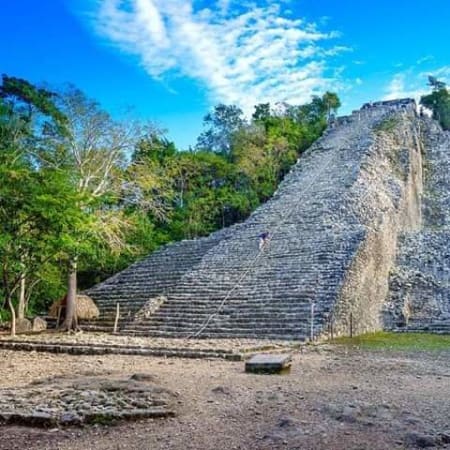 Aventura de 6 horas en Cobá con laguna, canoa y tirolesa
