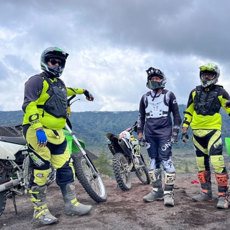 3-Hour Mount Batur Motocross Adventure through Black Lava and Sand