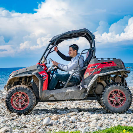 3-Hour ATV Tour in Paphos with Mandria Beach and Episkopi Village
