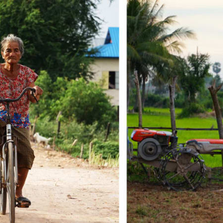 5-Hour Bike Tour in Siem Reap Countryside with Sunset Snacks