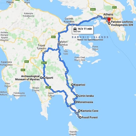 3-Day Peloponnese Motorcycle Tour with Monemvasia and Mystras