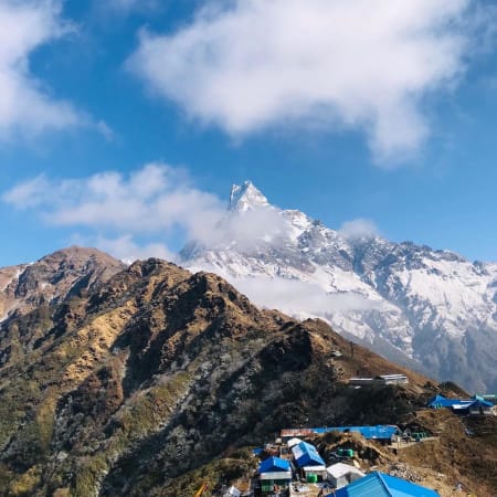 Full-Day Helicopter Tour to Mardi Himal Base Camp from Pokhara