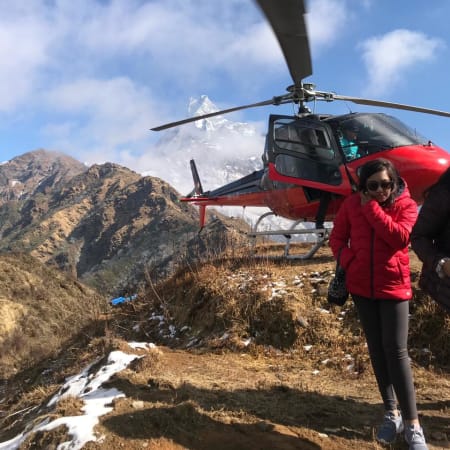 Full-Day Helicopter Tour to Mardi Himal Base Camp from Pokhara