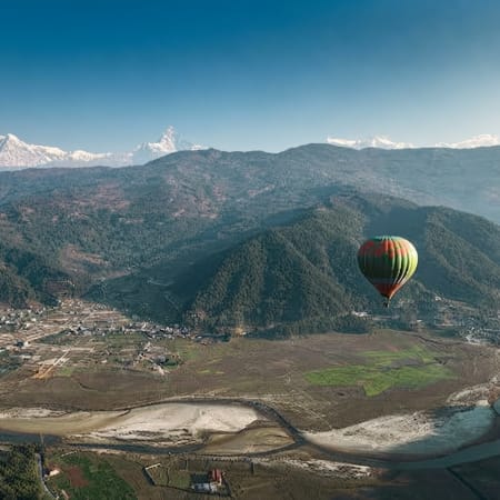 5-Hour Pokhara Hot Air Balloon Flight with Sunrise Valley Views