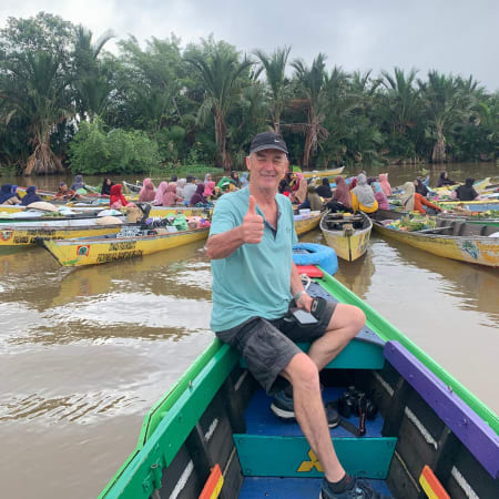 5-Hour Lokbaintan Floating Market Boat Excursion from Banjarmasin