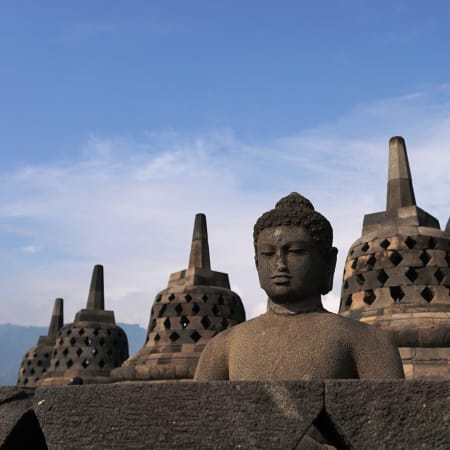1-Day Borobudur and Prambanan Private Tour with Village Activities
