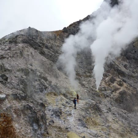 1-Day Sibayak Volcano Sunrise Hike from Medan with Coffee Break