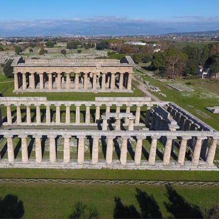 Tour di 1 giorno a Paestum con caseificio e degustazione mozzarella