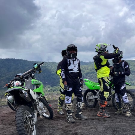 3-Hour Mount Batur Motocross Adventure through Black Lava and Sand