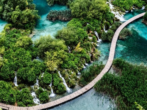 12-Hour Plitvice Lakes Tour from Trogir with Walking and Boating