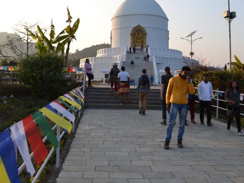 3-Hour World Peace Pagoda Tour from Pokhara with Annapurna Views