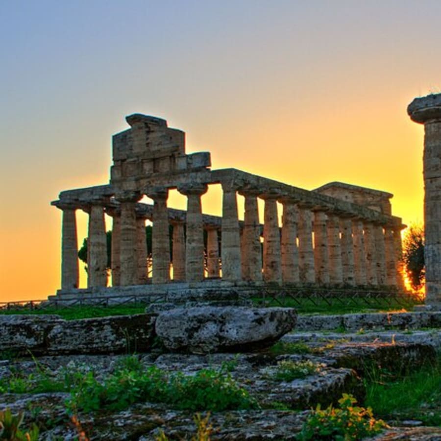 Tour di 1 giorno a Paestum con caseificio e degustazione mozzarella