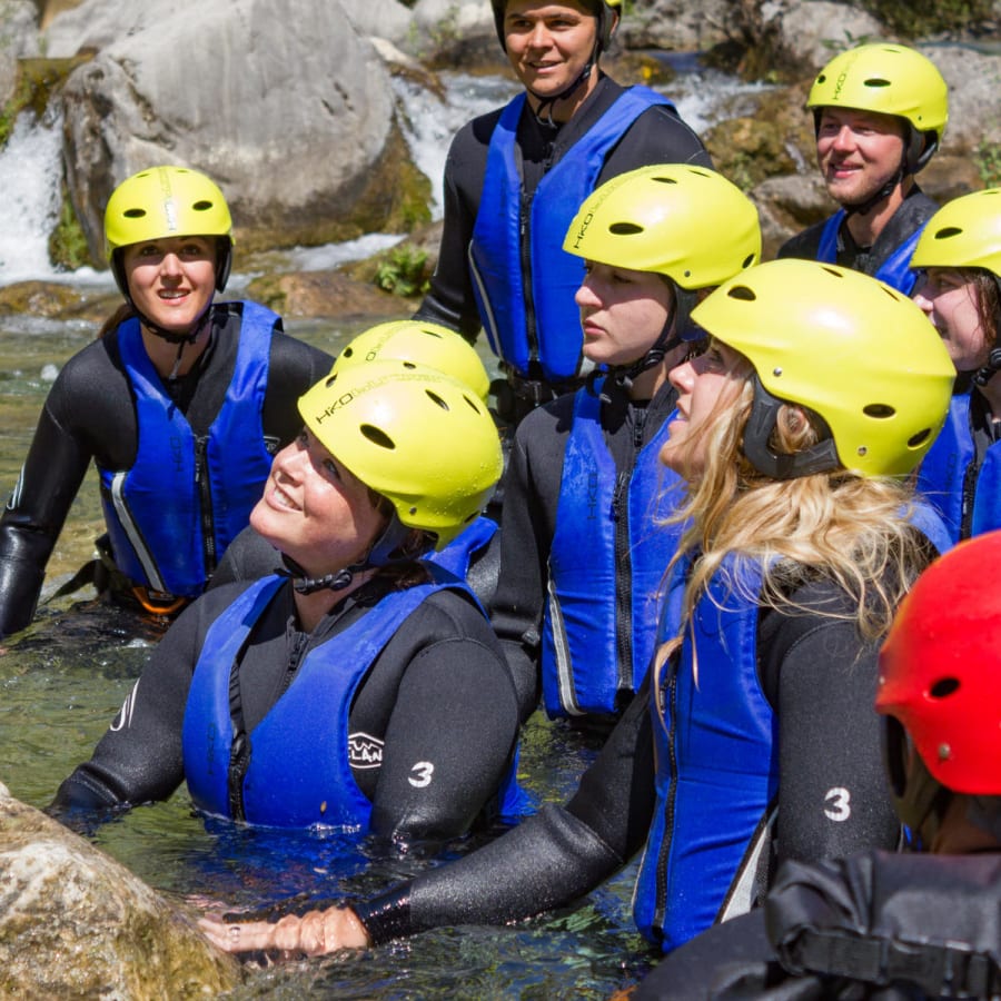6-Hour Cetina River Extreme Canyoning Tour with 55 m Waterfall