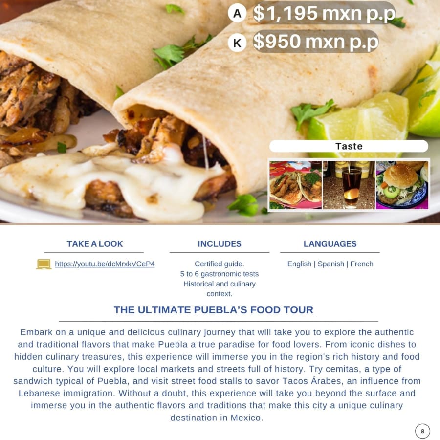 3-Hour Puebla Food Tour through Zócalo and Local Markets