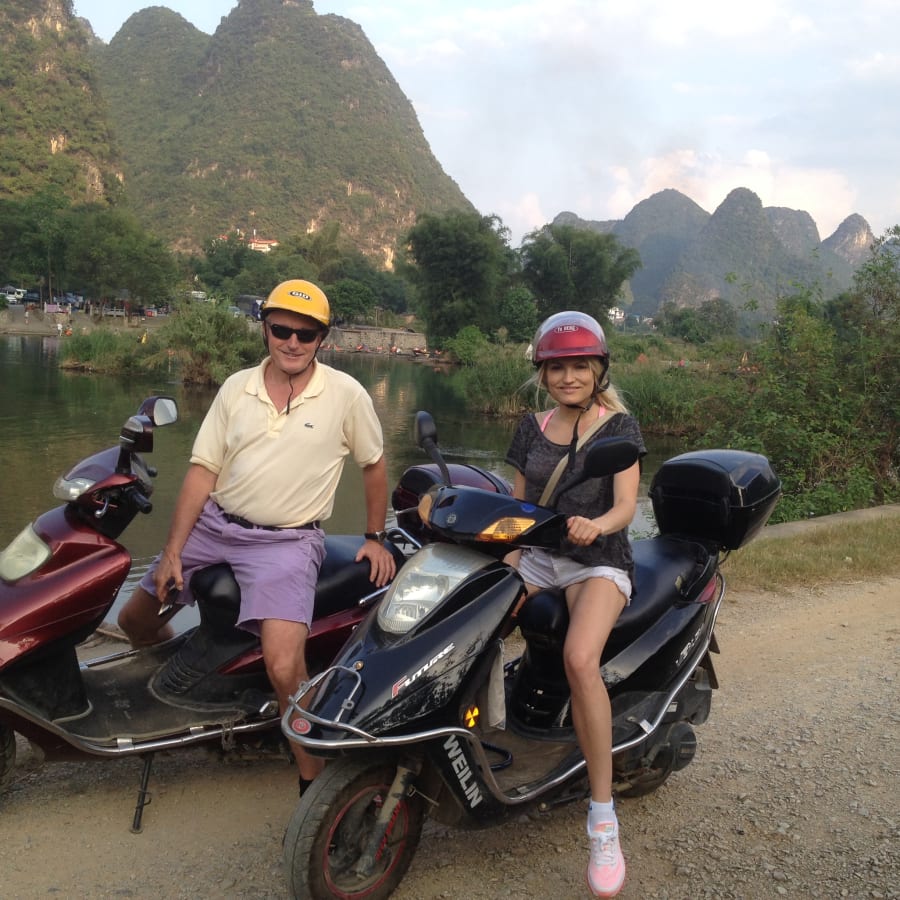 1-Day Yangshuo Countryside Motorcycle Tour with Xiang Gong Hill