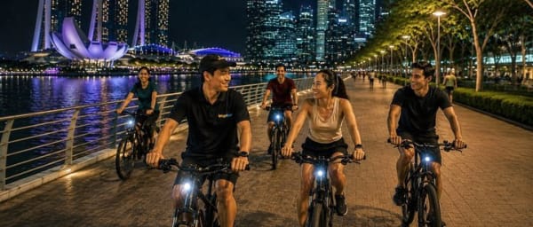Singapore Marina Bay Small Group Night Cycling Tour