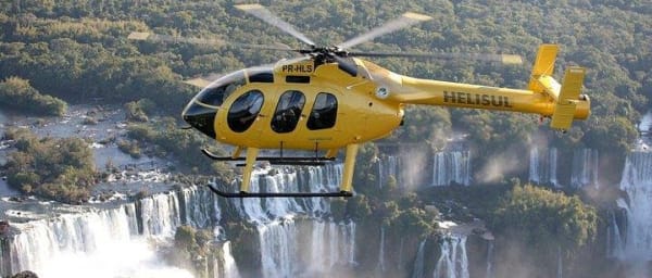 Helicopter over Iguazu Falls transfer at Puerto Iguazú Hotels