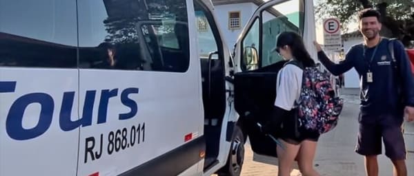 From Paraty: shared transfer to Ilha Grande