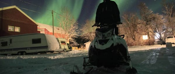 4-Hour Northern Lights Tour in Lødingen with Snowmobile Base Camp