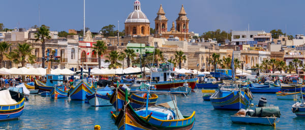 4-Hour Blue Grotto Sea Caves Tour from Marsaxlokk with Market Visit