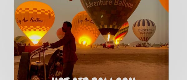 1-Hour Luxor Hot Air Balloon Ride with Sunrise Views
