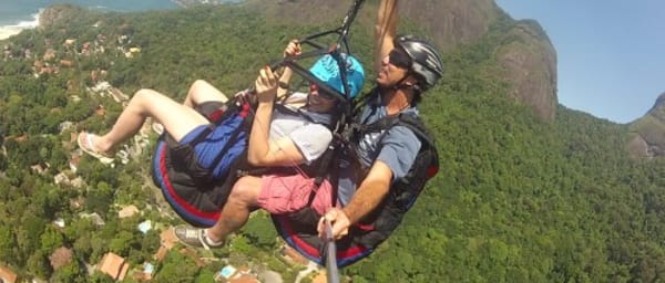 1-Day Hang Gliding and Paragliding Tour in Rio with Ocean Views
