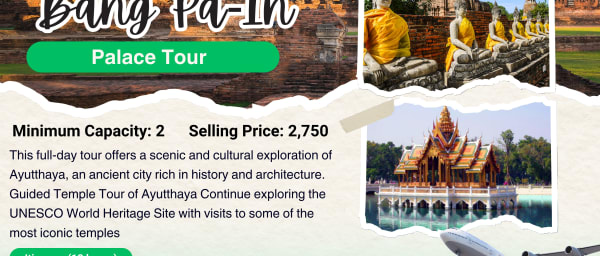 1-Day Ayutthaya Temple Tour with Bang Pa-In Royal Palace