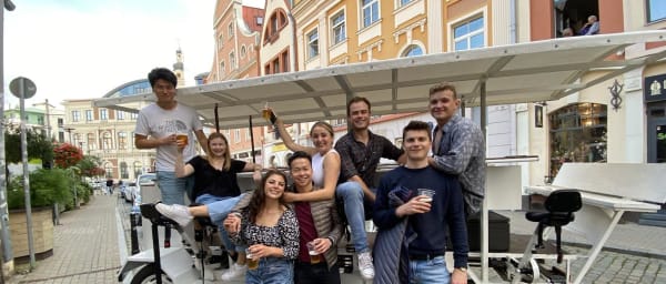 1-Hour Beer Bike Tour in Riga Old Town with 5 Local Beers