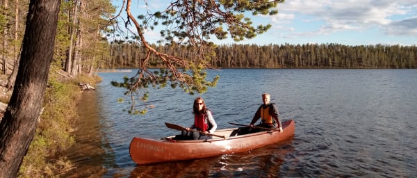 2-Day Canoeing Tour in Posio with Wilderness Cabin and Sauna