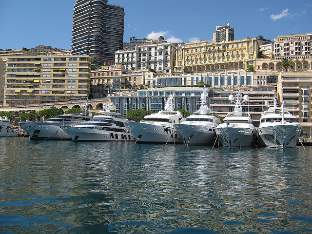 Yachts in French Riviera