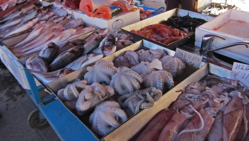 Fresh Seafood-Sunday Market, Malta