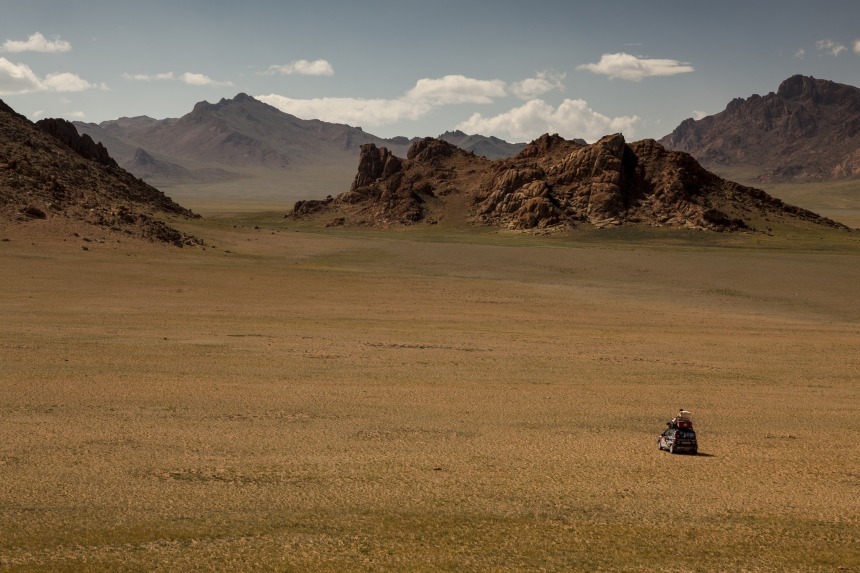 off the roads in the desert