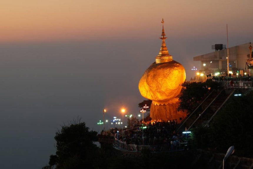 Golden Rock Pagoda, Kyaiktiyo, Myanmar