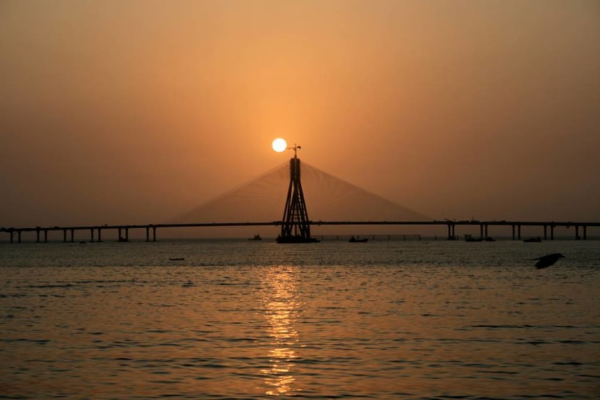 Bandra Worli Sea Link Sunset
