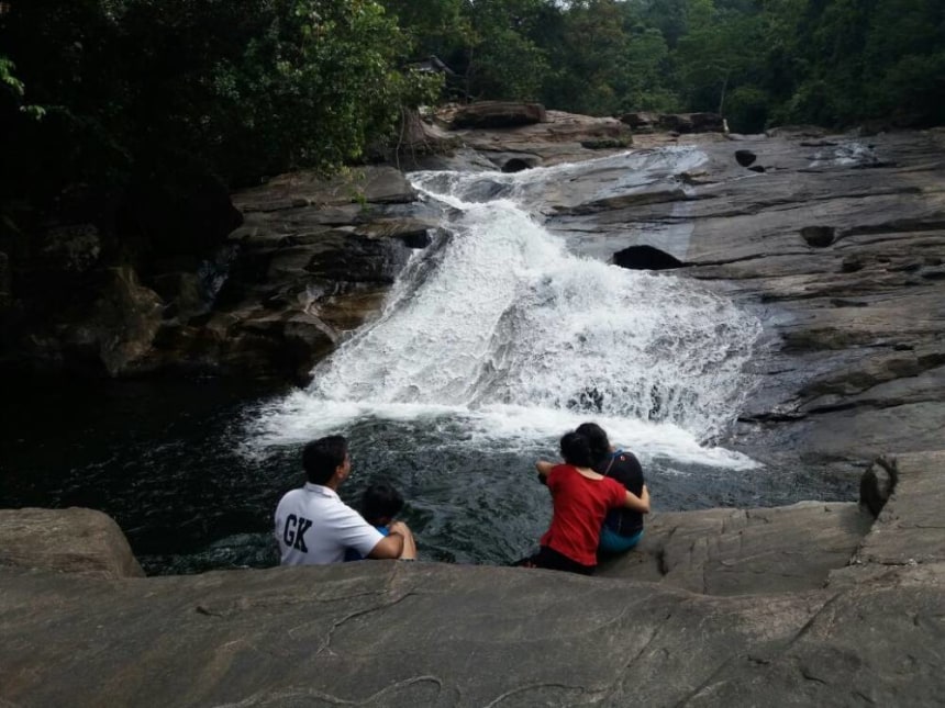 Our own private river and waterfall!