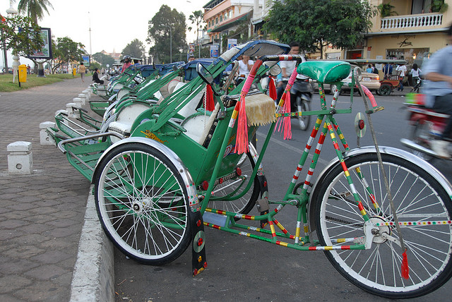Cambodia, Phnom Penh, Cyclos