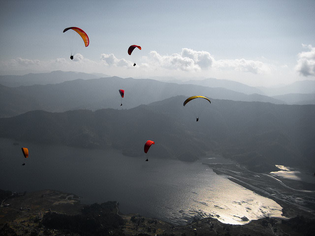 Paragliding Over Phewa Taal