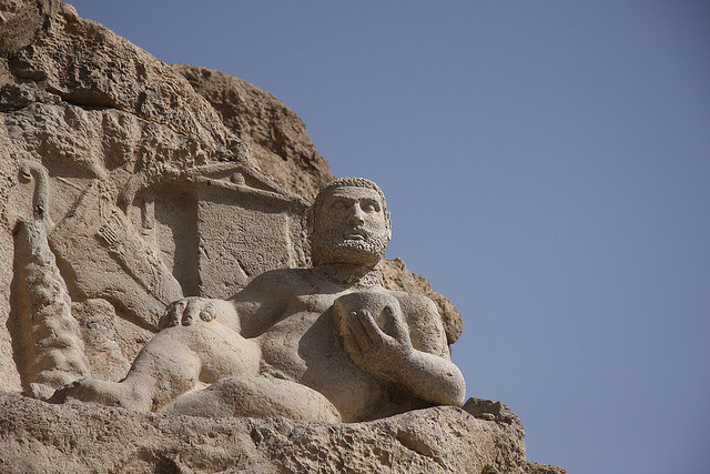 Hercules Statue in Bistoon Ancient area Iran