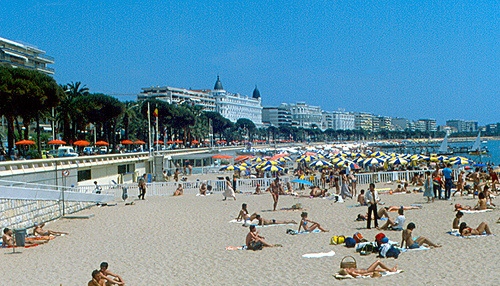 Cannes - Beach and Hotels