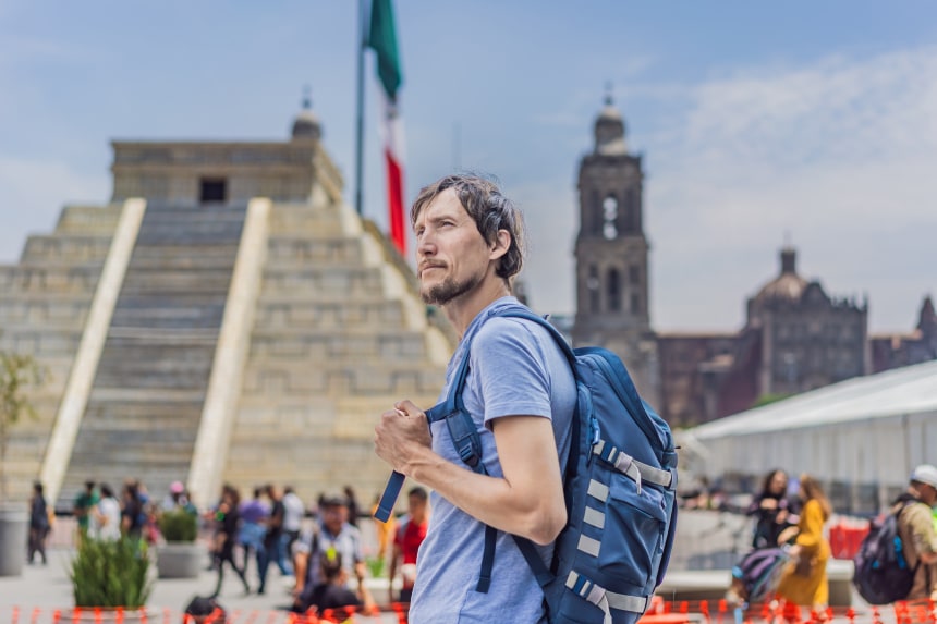 Traveller Exploring Mexico City