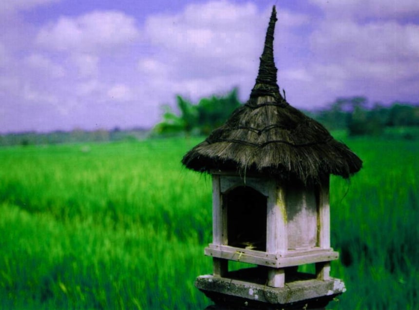 Rice Field Temple on the way to Payangan village
