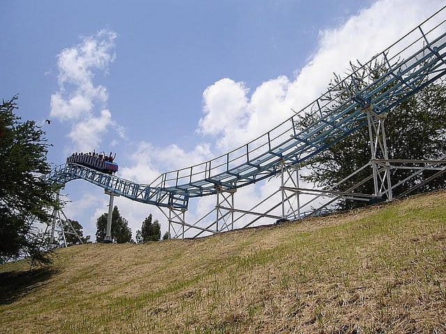 Monta&ntilde;a rusa Tit&aacute;n, Selva M&aacute;gica Guadalajara, Jalisco, M&eacute;xico