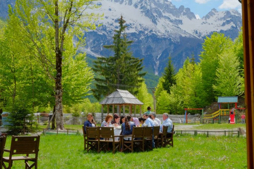 Lunch at picturesque Valbona