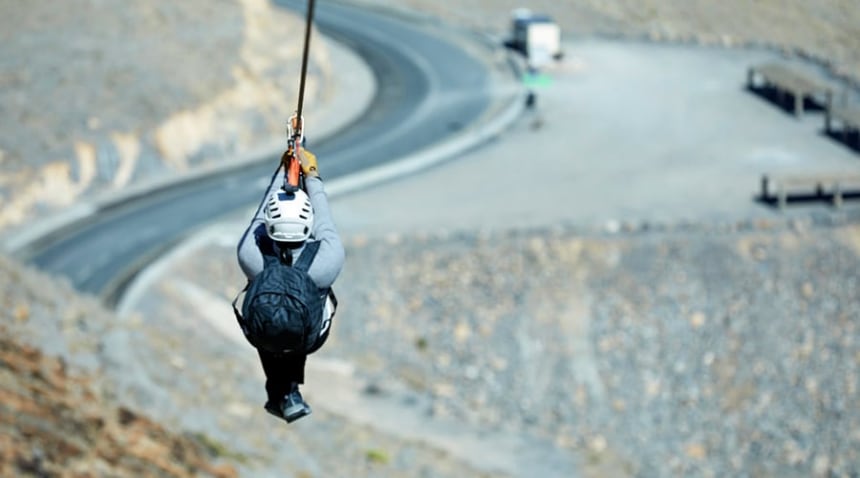 Zip line in Dubai