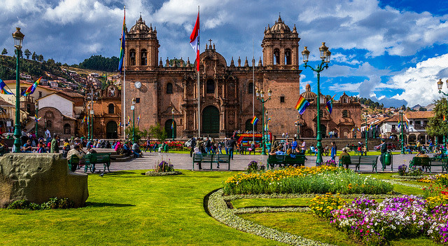 Cathedral of Santo Domingo in Plaza de Armas Cusco, Peru