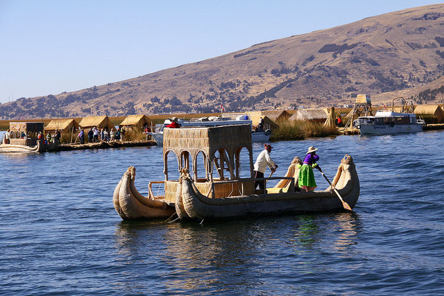 Uros in Lake Titicaca,Puno, Peru