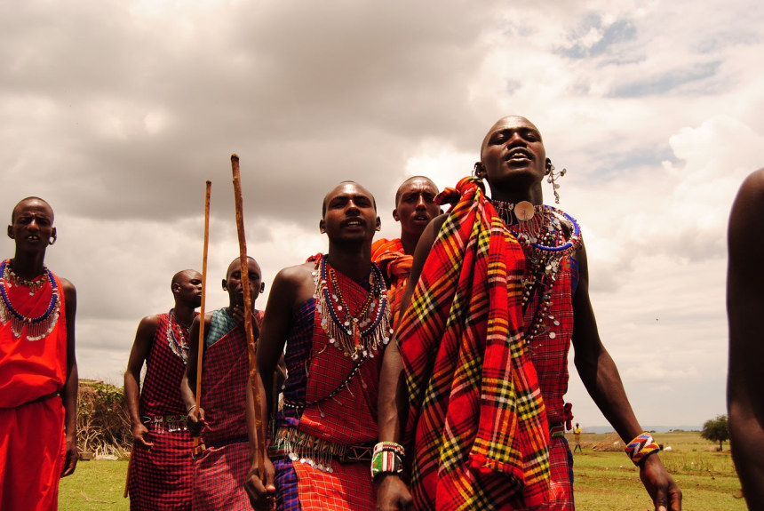 Maasai dancing in Ngorongoro