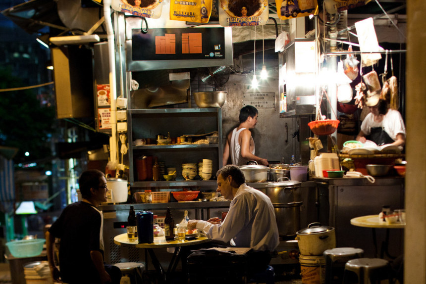 Image titleStanley Street dai pai dongs in Central, Hong Kong