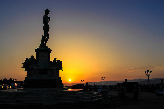 Sunset at Piazzale Michelangelo, Florence